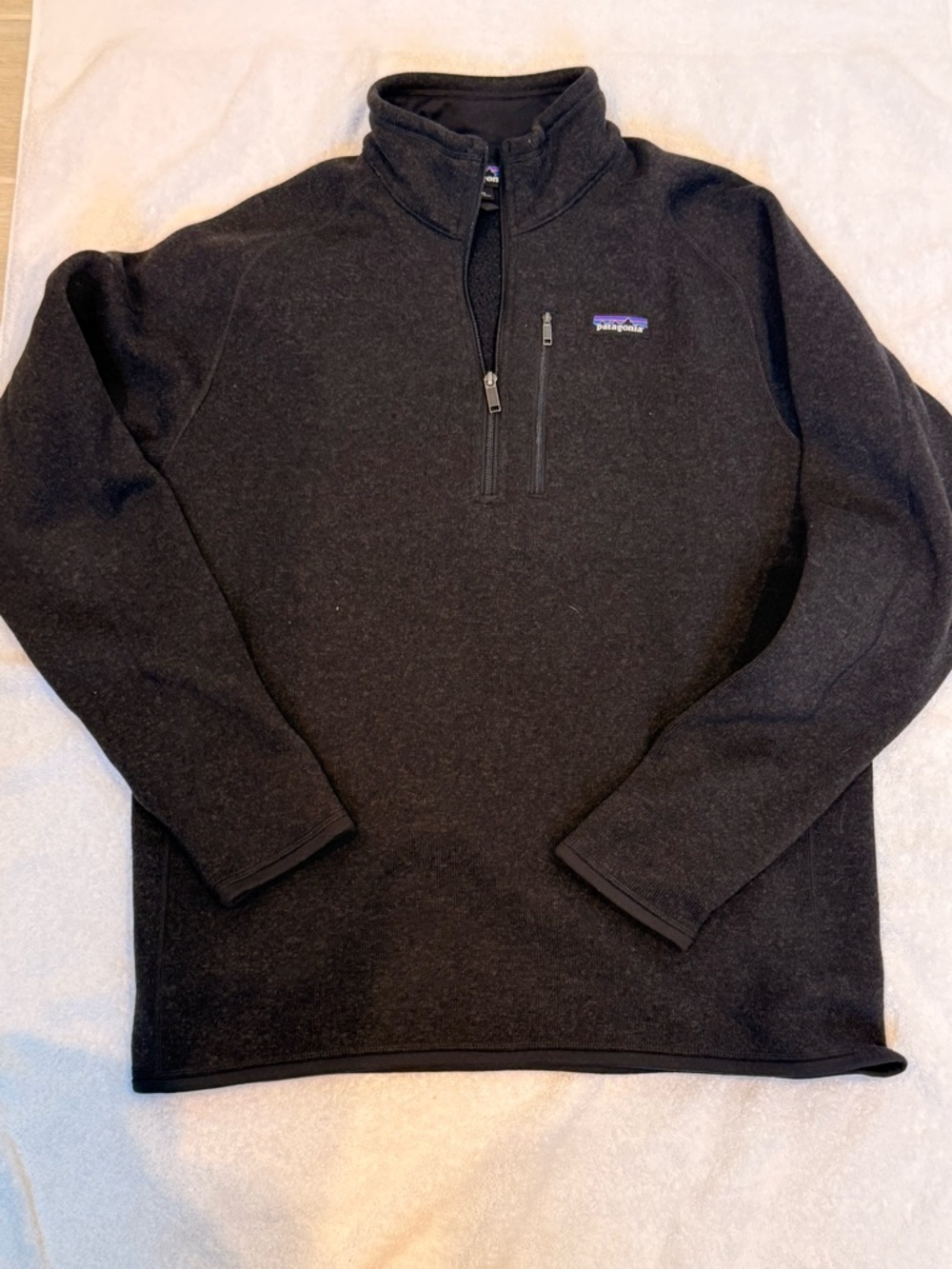 Men's black  Patagonia 1/4 Quarter Zip Fleece Pullover Better Sweater XL